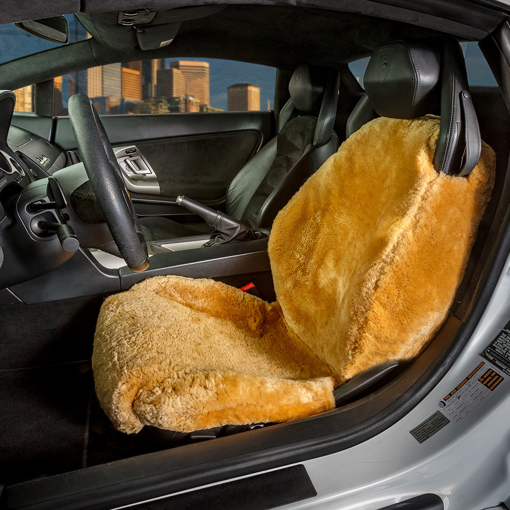 Sheepskin golf deals cart seat covers