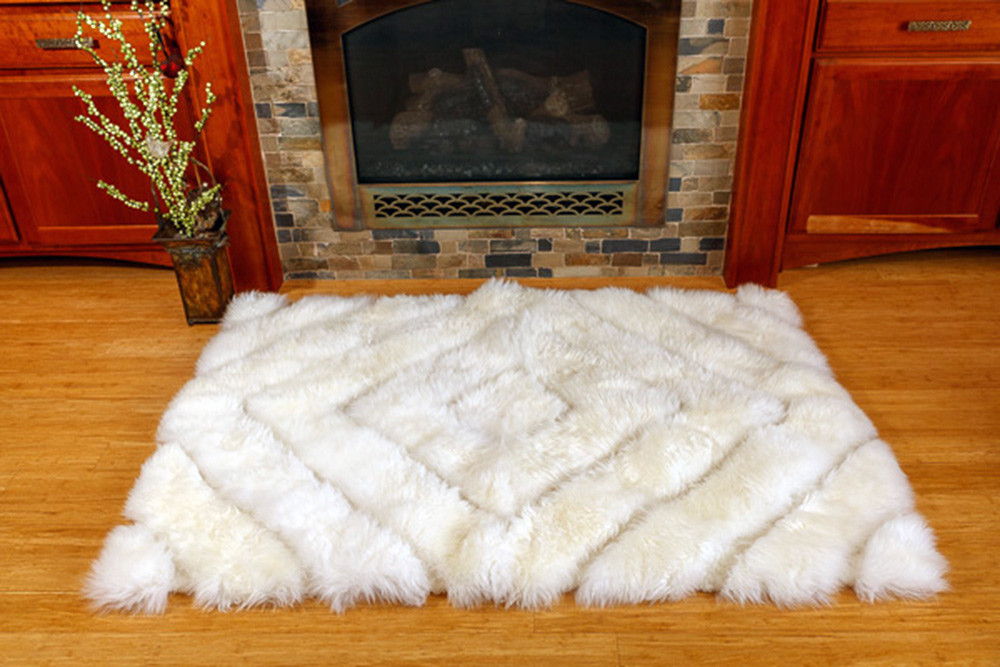 Round Sheepskin Rug