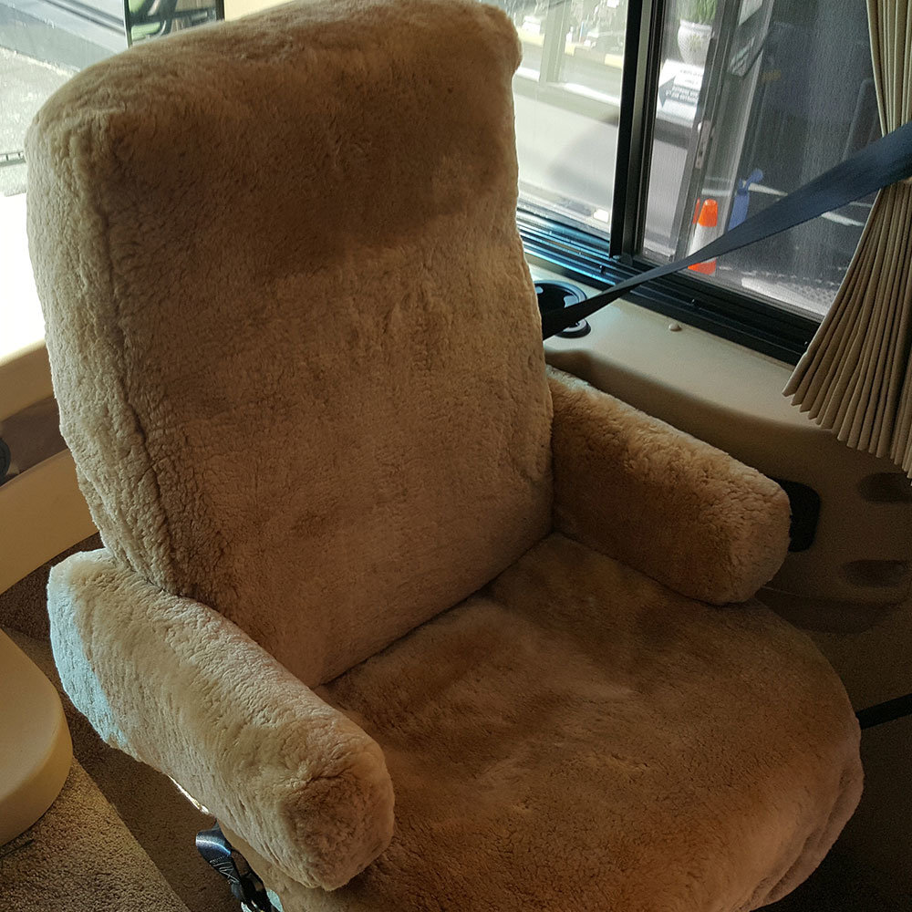 Sheepskin recliner chair discount covers