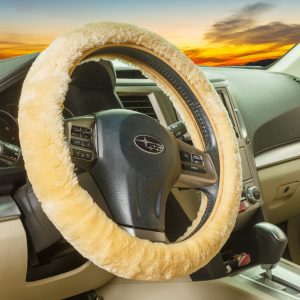 Sheepskin Steering Wheel Cover