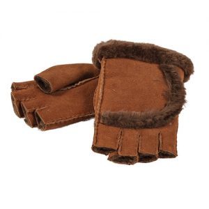 Sheepskin Fingerless Gloves