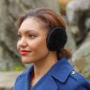 Slim Fit Sheepskin Earmuffs Black