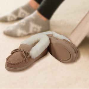 Sheepskin Moccasin Slippers