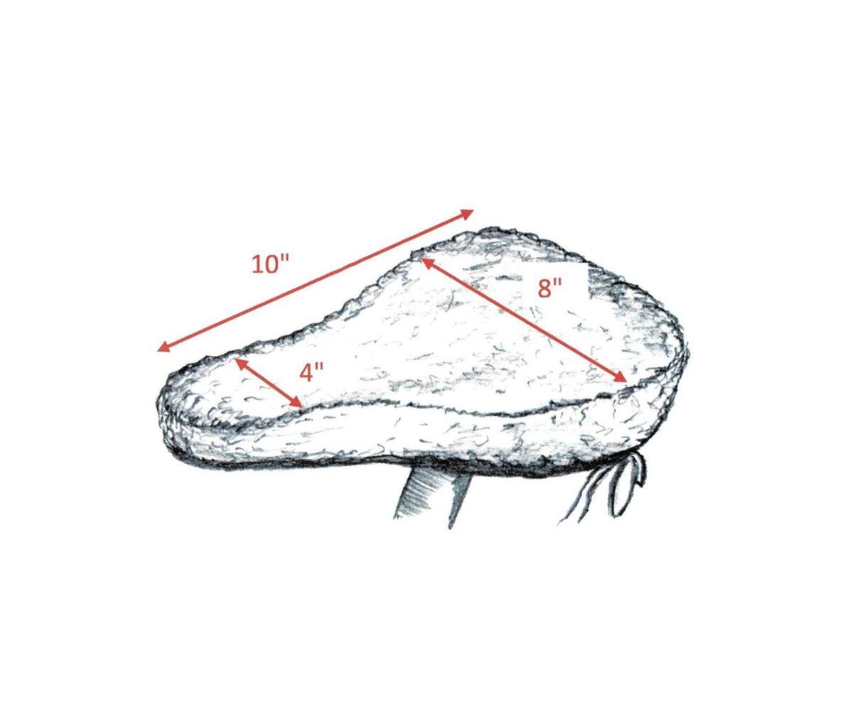 sheepskin bicycle seat cover