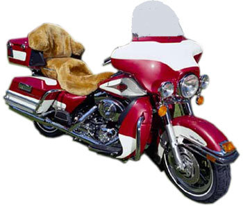 Sheepskin Motorcycle Seat Covers Custom or Standard