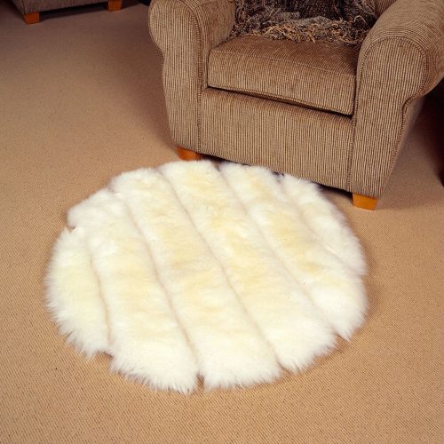 Reissner Lammfelle Sheepskin seat cushion high wool DIANA-40-WEI square  40x40cm, white : : Home & Kitchen