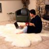 Sheepskin Long Wool Rug 6 Pelt – Multiple Colors Available - Image 3