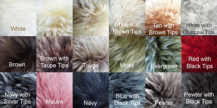 Single Pelt Sheepskin Long Wool Rug – Multiple Colors Available | US ...