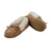 Sheepskin Moccasin Slipper with Roll Cuff - Image 2