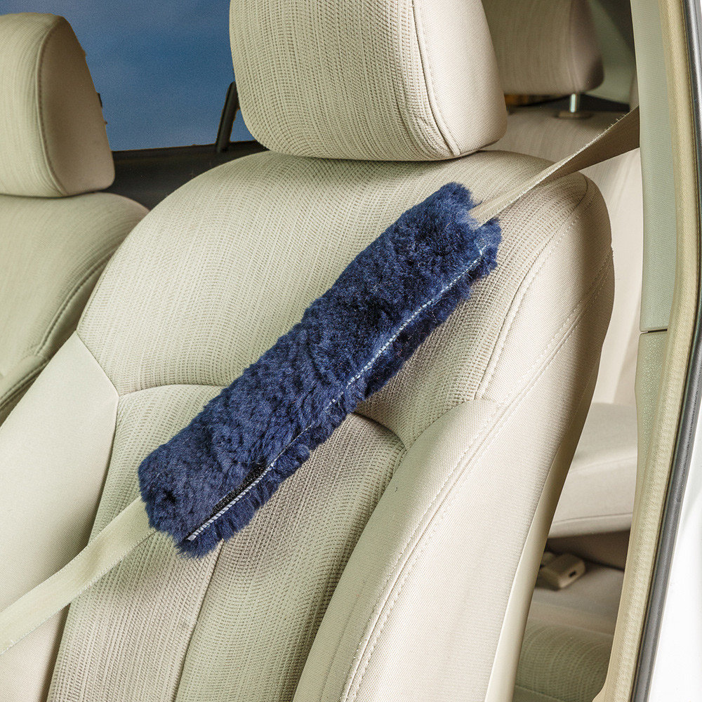 Sheepskin Seat Belt Shoulder Strap Cover