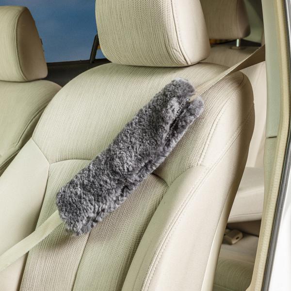 Sheepskin Seat Belt Shoulder Strap Cover US Sheepskin