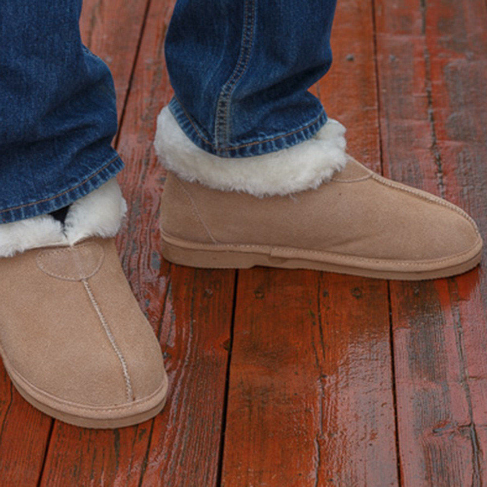 mens hard sole slippers