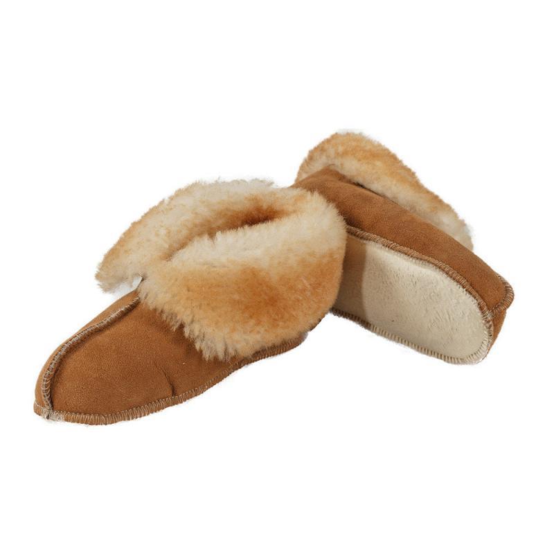 sheepskin memory foam slippers