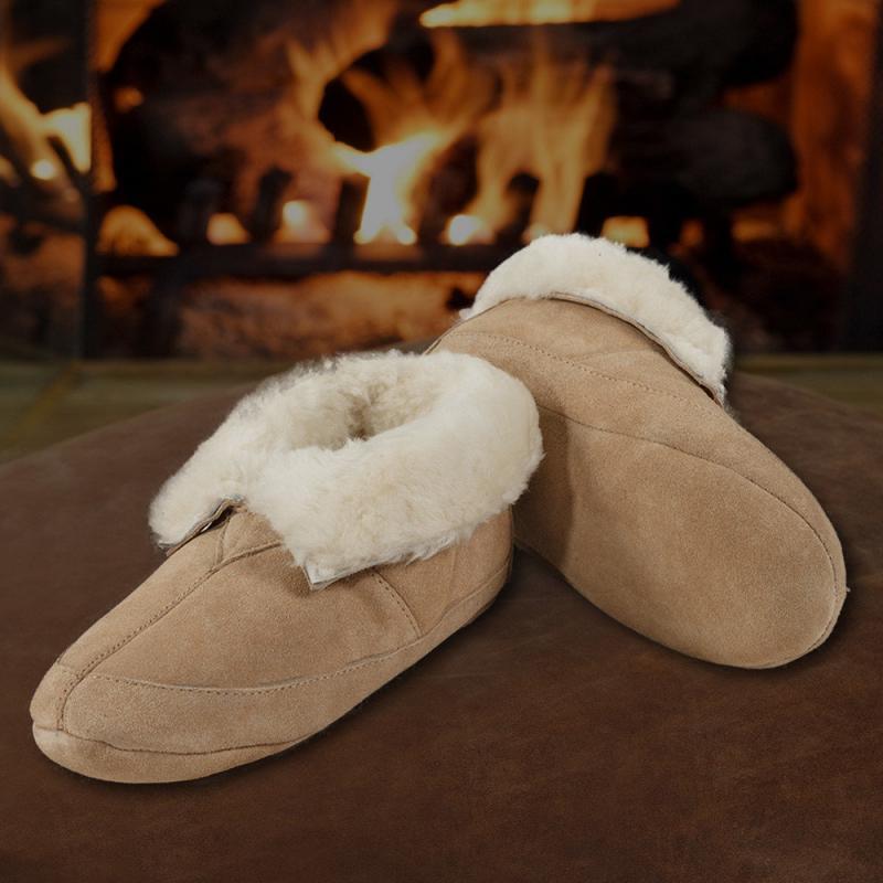 sheepskin memory foam slippers