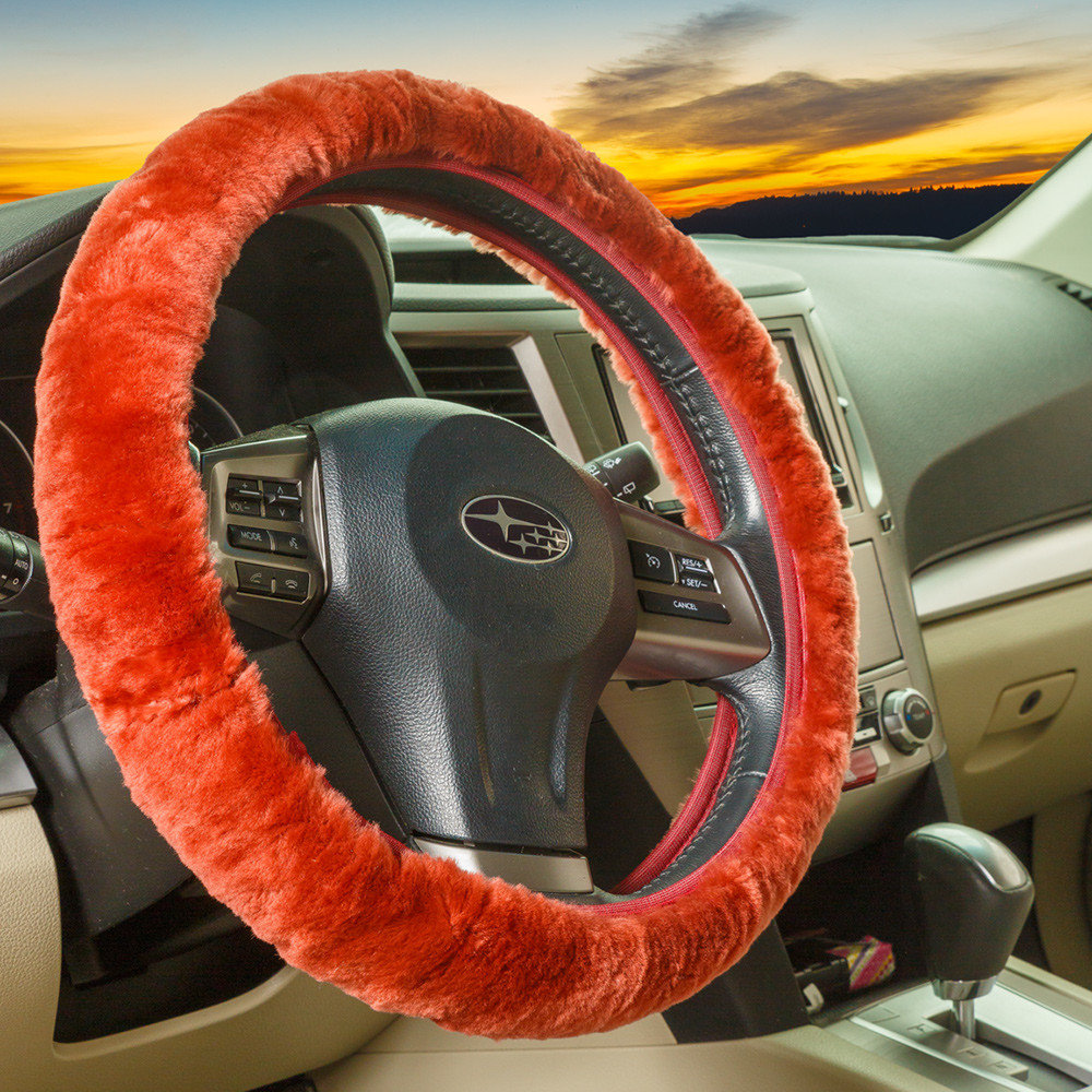 Sheepskin Steering Wheel Cover
