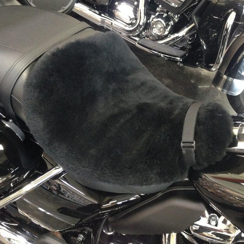 black motorcycle seat covers | US Sheepskin