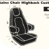 DC6 Captain's Chair Seat Cover