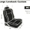 Large Lowback Seat cover
