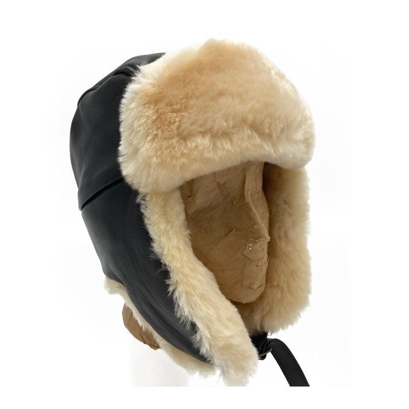 Sheepskin Aviator Hat Sheepskin Fur Trouper Hat | US Sheepskin