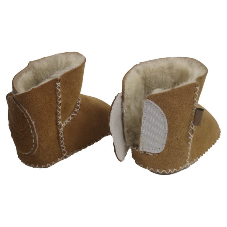 sheepskin baby booties