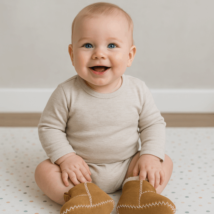 Star Baby Sheepskin Baby Booties