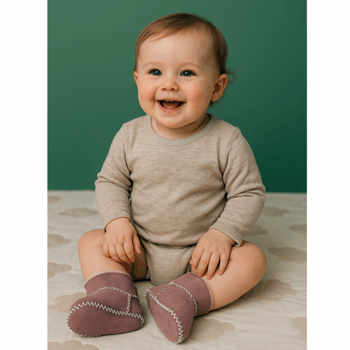Star Baby Sheepskin Baby Booties