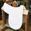 Dressage Numnah with Pommel Roll and Partial Lining Black - Image 3