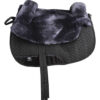 Western Sheepskin Lined Bareback Pad - Large Charcoal - Image 6