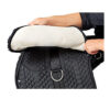 Pony Sheepskin Lined Bareback Pad - Small Black - Image 2