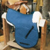 All Purpose Numnah with Pommel Roll and Partial Lining Black - Image 3