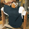 All Purpose Numnah with Pommel Roll and Partial Lining Black
