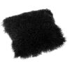 Tibetan Lambskin Pillow Cover Black