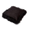 Tibetan Lambskin Pillow Cover Black - Image 2