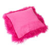 Tibetan Lambskin Pillow Cover Magenta - Image 2