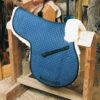 All Purpose Numnah with Pommel Roll and Complete Lining Blue