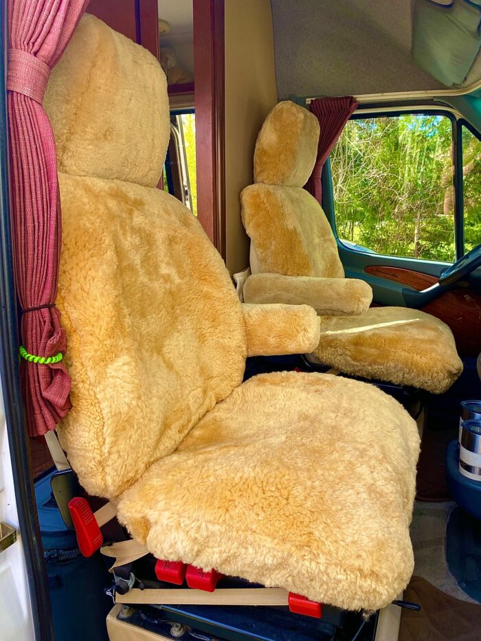 Motorhome RV Sheepskin Seat Covers