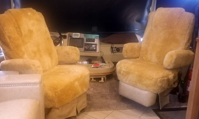 Motorhome RV Sheepskin Seat Covers